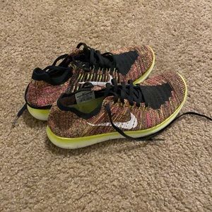 Nike free rn flyknit womens oc shoes multicolor